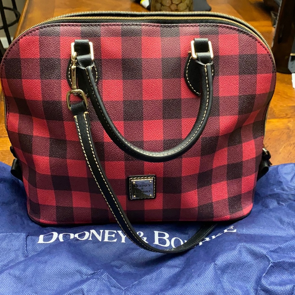 Rooney and bourke plaid handbag